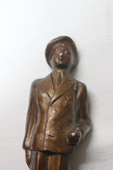 Arte: CARLISTA EN BRONCE CON FIRMA - Foto 6