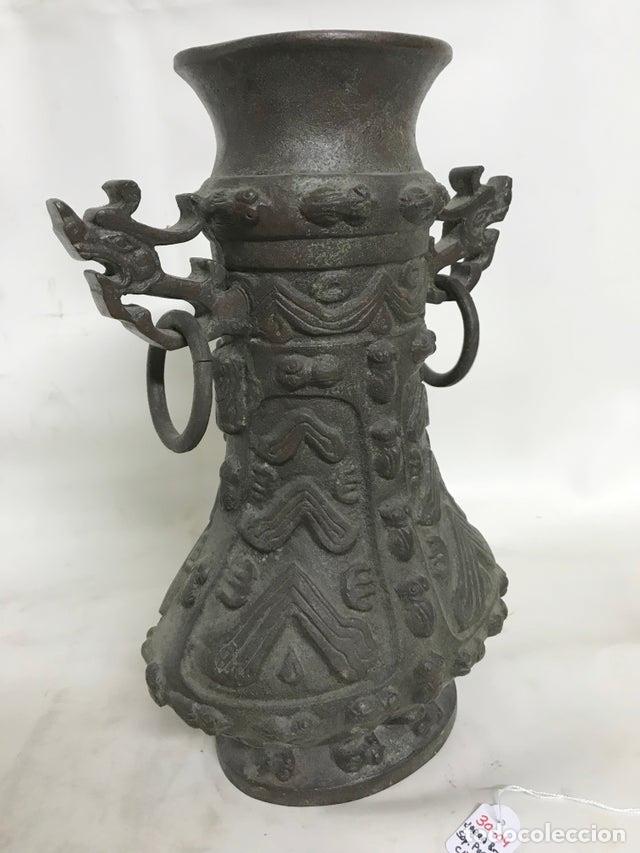 Arte: Jarra dinast&iacute;a china bronce - Foto 3
