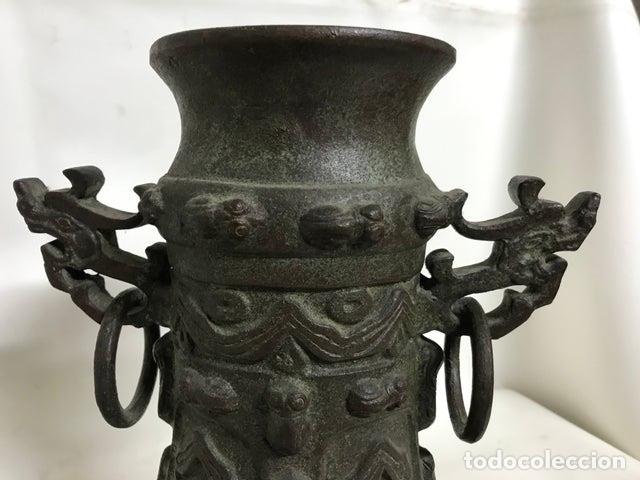 Arte: Jarra dinast&iacute;a china bronce - Foto 4