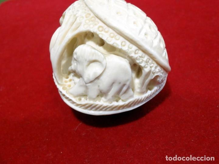 Arte: miniatura tallada en hueso. REF-1928 - Foto 2