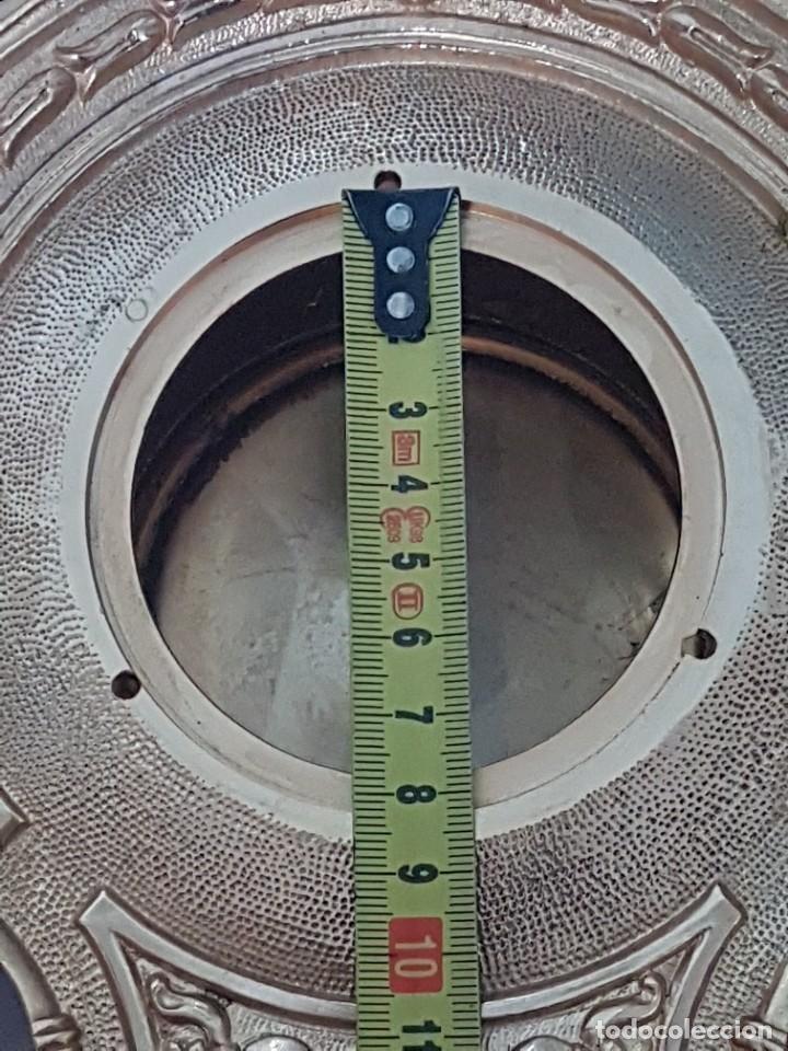 Arte: RELOJ DE BRONCE BA&Ntilde;ADO - Foto 7