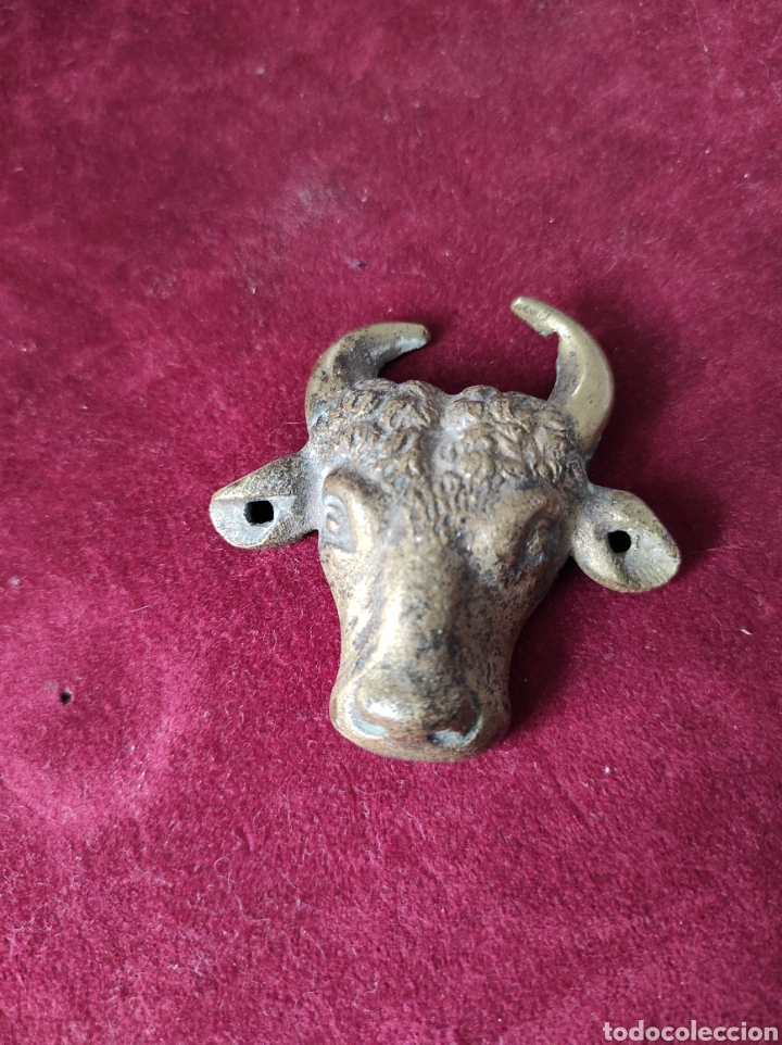 Arte: Cabeza de toro en bronce - Foto 2