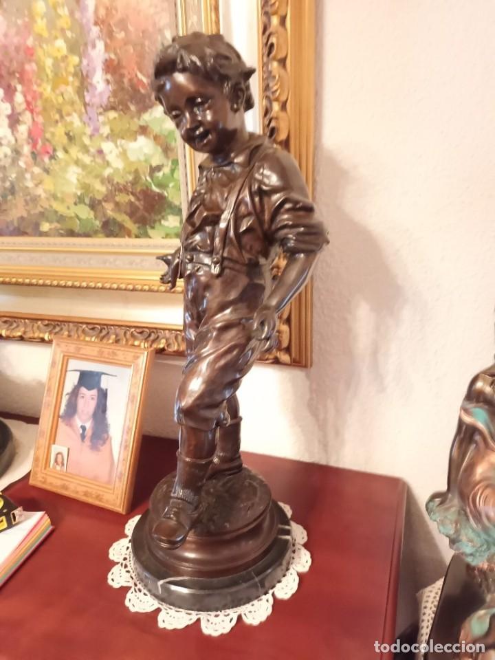 Arte: BRONCE CON BASE DE MARMOL (C.ANFRIE) - Foto 1