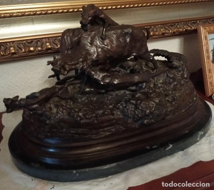 Arte: BRONCE CON BASE DE MARMOL (PAUTRO) - Foto 2