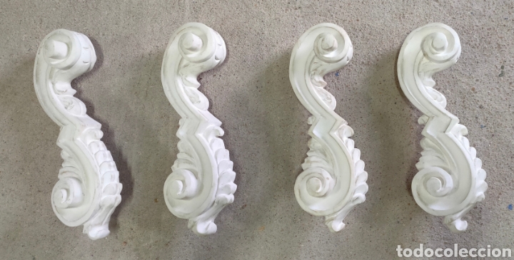 Arte: 4 Adornos de madera con forma de ese - Foto 2