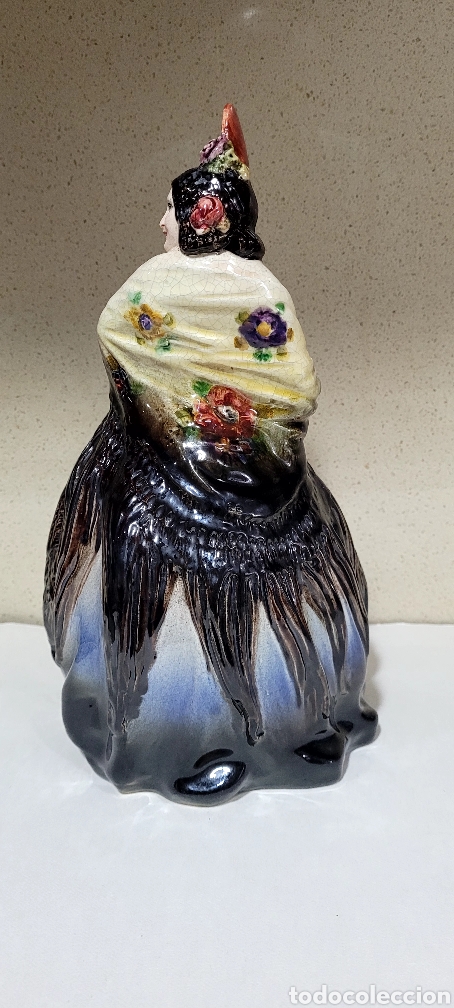 Arte: Dama del abanico de A. Peyro. Perfecta - Foto 2