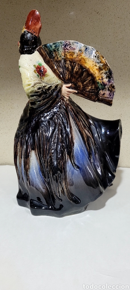 Arte: Dama del abanico de A. Peyro. Perfecta - Foto 3