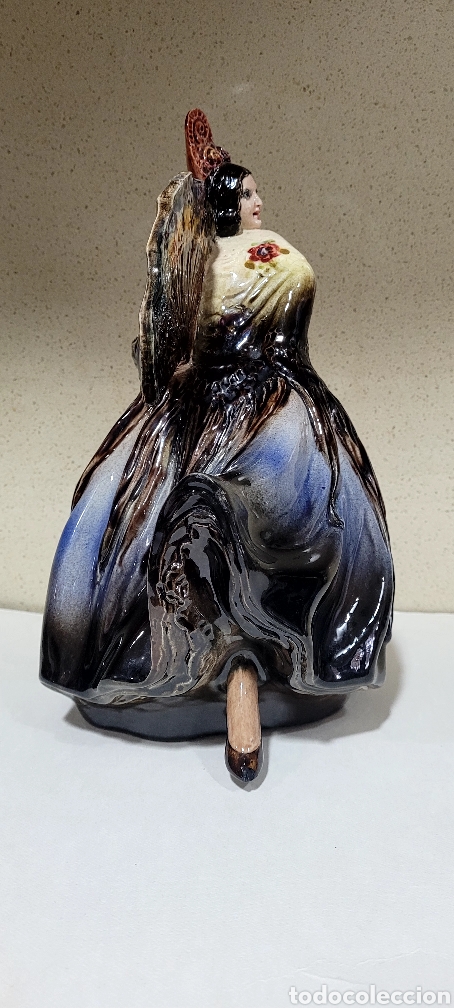 Arte: Dama del abanico de A. Peyro. Perfecta - Foto 4