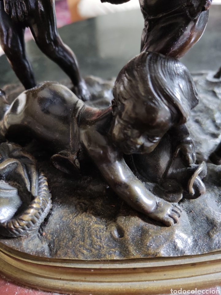 Arte: Clodion bronce ni&ntilde;os con cabra - Foto 3
