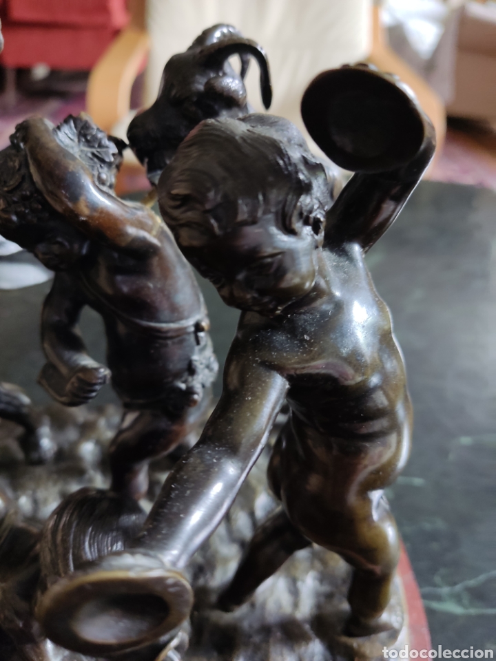 Arte: Clodion bronce ni&ntilde;os con cabra - Foto 4