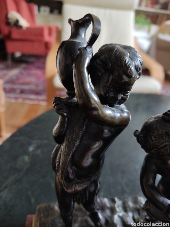 Arte: Clodion bronce ni&ntilde;os con cabra - Foto 5