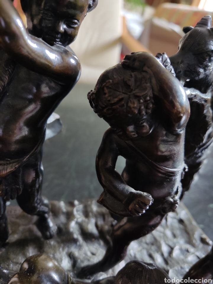 Arte: Clodion bronce ni&ntilde;os con cabra - Foto 6