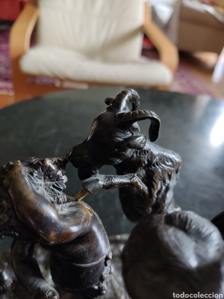 Arte: Clodion bronce ni&ntilde;os con cabra - Foto 7