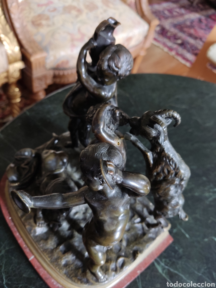Arte: Clodion bronce ni&ntilde;os con cabra - Foto 10