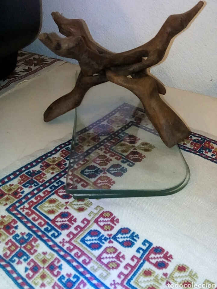 Arte: Tr&iacute;pode madera de una pieza - Foto 2