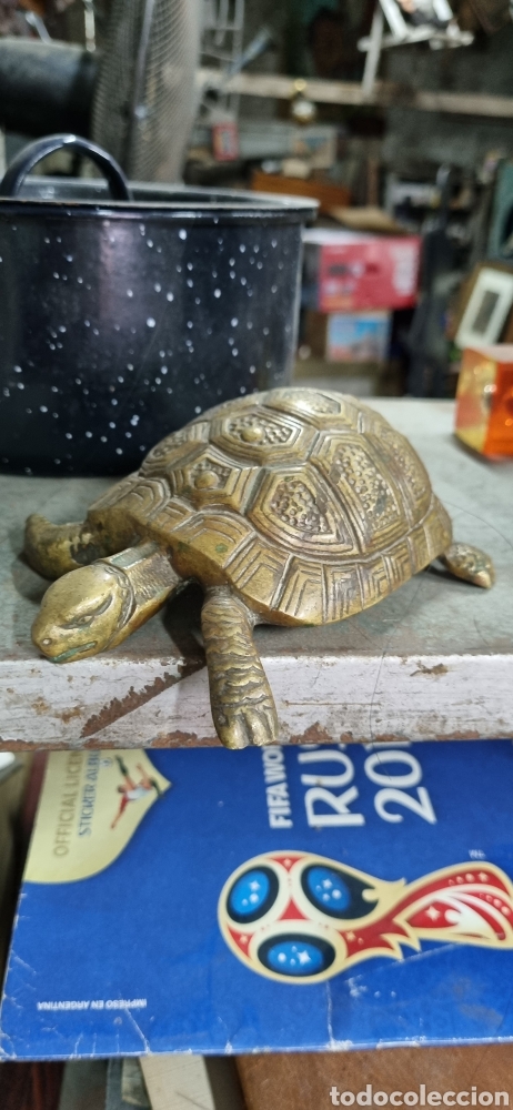 Arte: Tortuga de la suerte en bronce - Foto 1