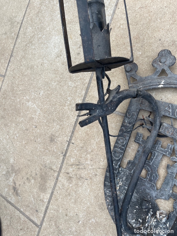 Arte: Curioso aplique de drag&oacute;n en hierro - Foto 3