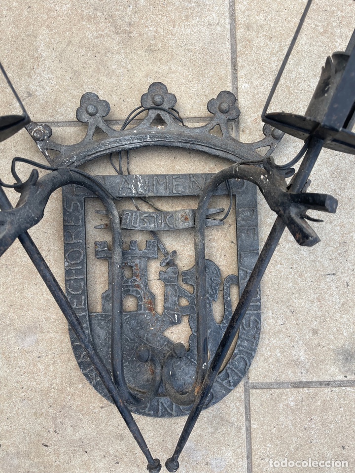 Arte: Curioso aplique de drag&oacute;n en hierro - Foto 6