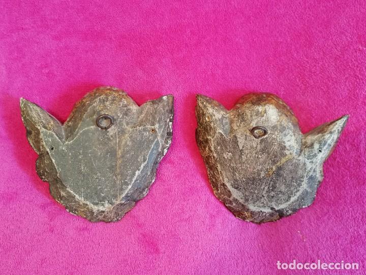 Arte: PAREJA DE CABEZAS DE ANGELOTES - Foto 2