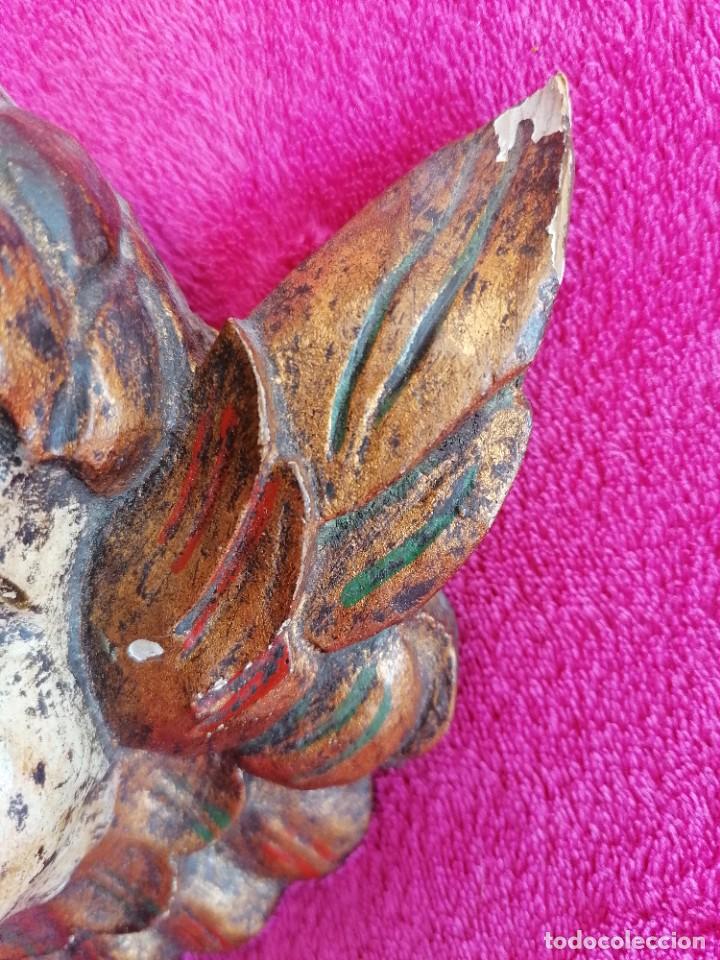 Arte: PAREJA DE CABEZAS DE ANGELOTES - Foto 4