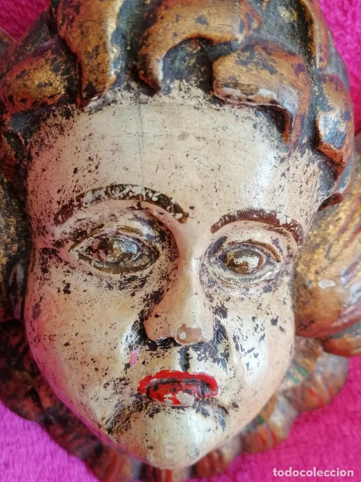 Arte: PAREJA DE CABEZAS DE ANGELOTES - Foto 7