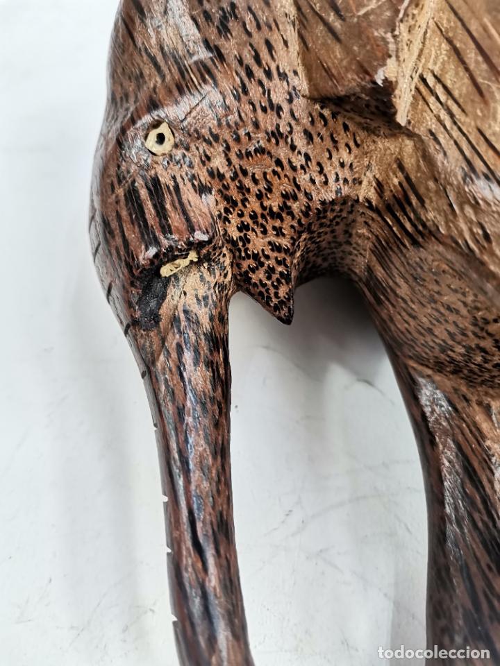 Arte: ELEFANTE DE MADERA TALLADA. - Foto 6