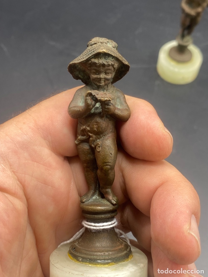 Arte: Pareja de amorcillos en bronce - Foto 2