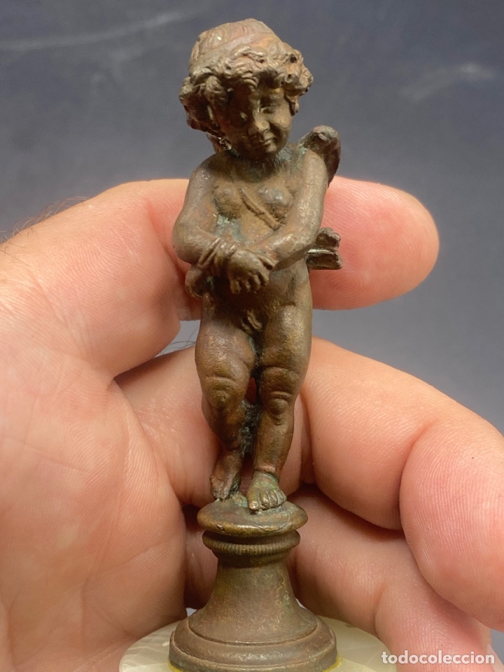 Arte: Pareja de amorcillos en bronce - Foto 3