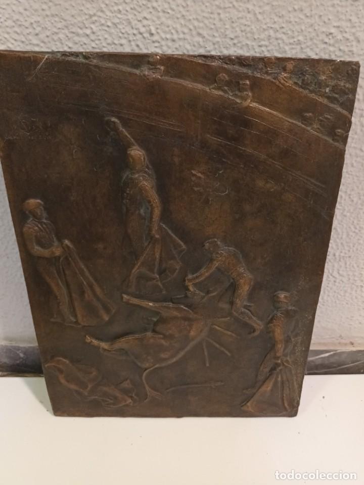 Arte: Plancha de bronce de Camil F&aacute;bregas - Foto 1