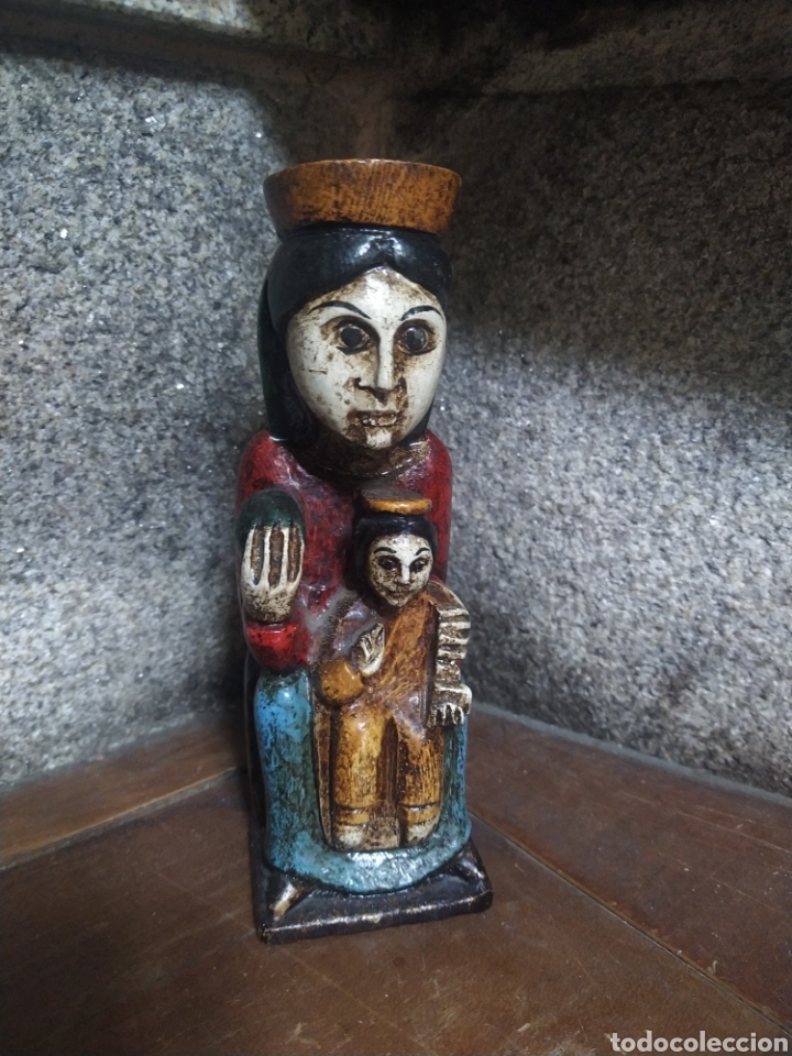 Arte: Virgen policromada Montserrat la moreneta - Foto 1