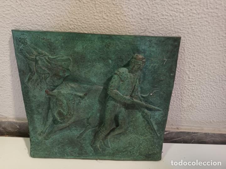 Arte: Plancha de bronce de Camil F&aacute;bregas - Foto 1