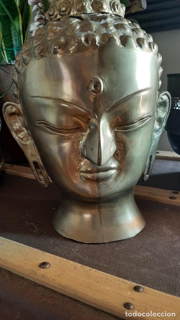 Arte: Cabeza Buda bronce 38x26 - Foto 2