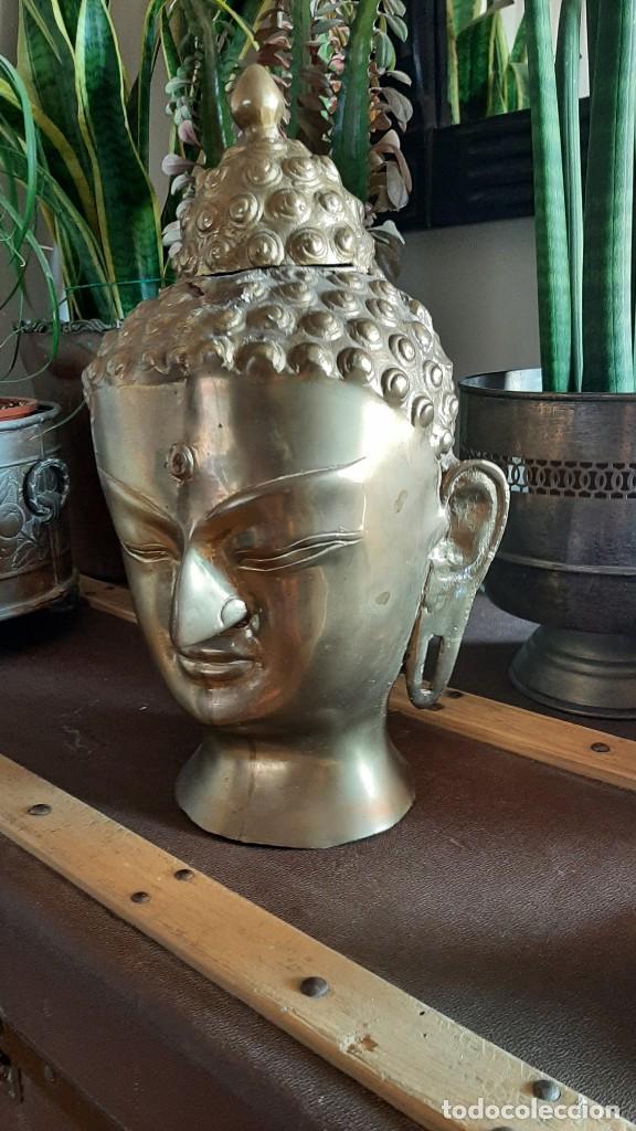 Arte: Cabeza Buda bronce 38x26 - Foto 3