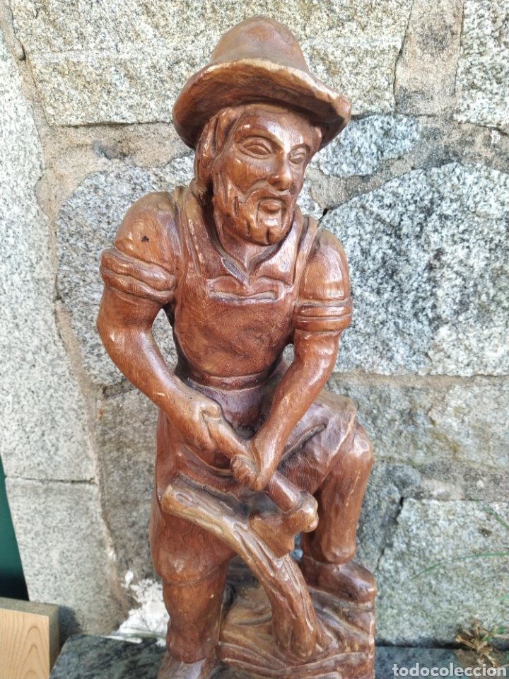 Arte: Le&ntilde;ador figura madera - Foto 2
