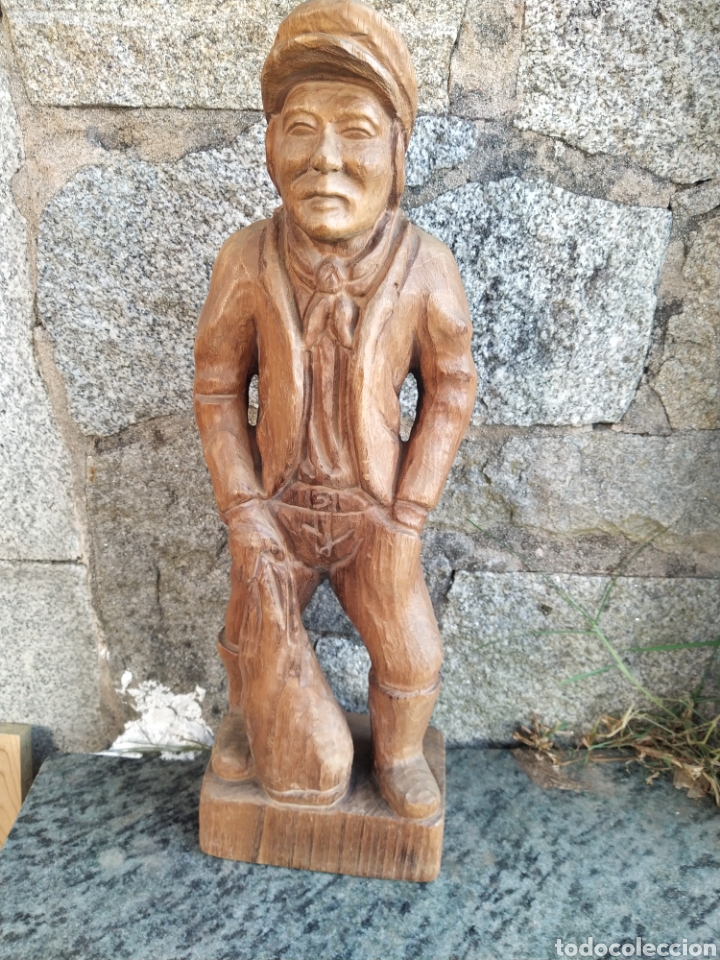 Arte: Figura Madera campesino - Foto 1