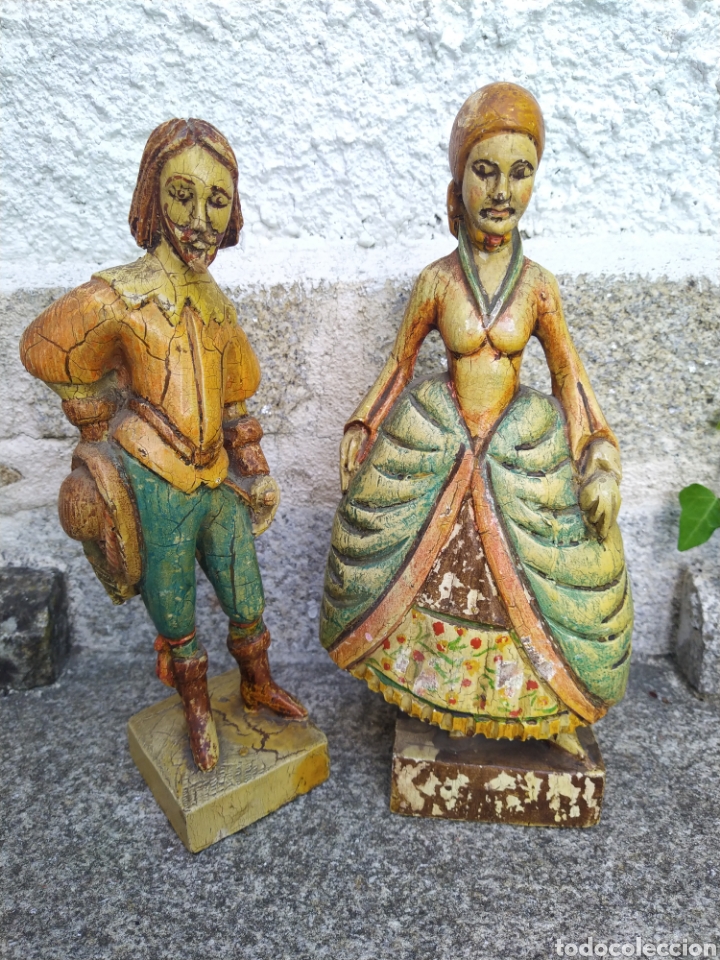 Arte: Figura madera policromada - Foto 1