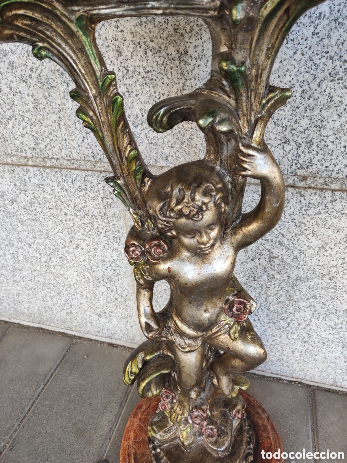 Arte: Peana tallada y policromada - Foto 3