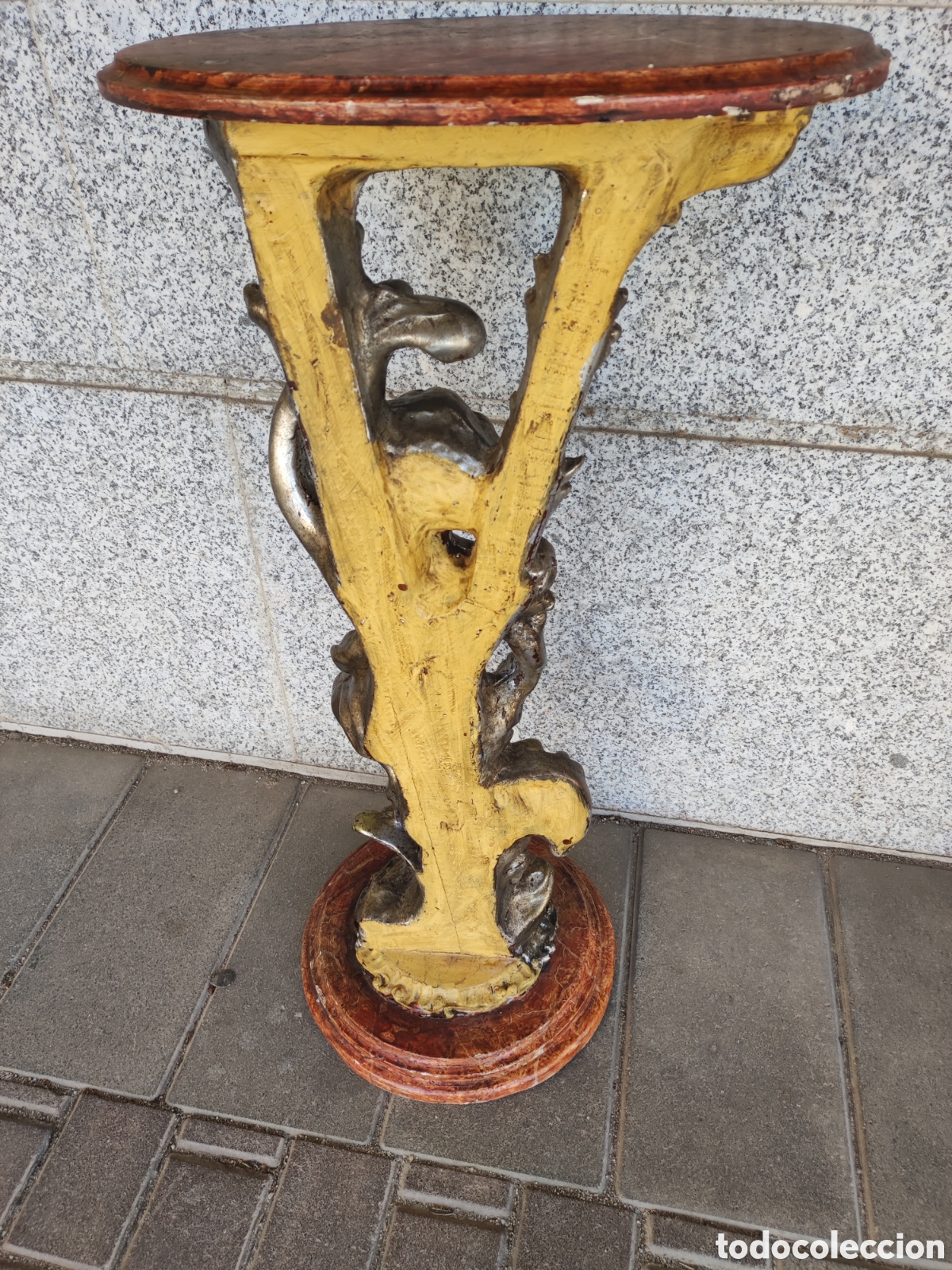 Arte: Peana tallada y policromada - Foto 5