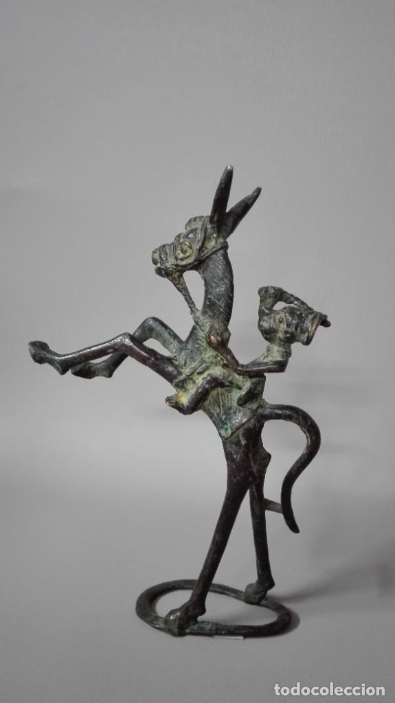 Arte: Jinete africano bronce - Foto 3