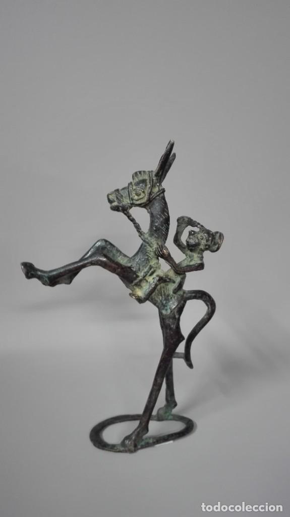 Arte: Jinete africano bronce - Foto 2