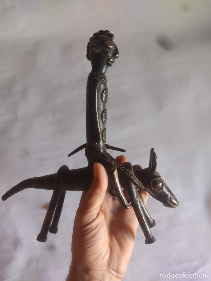 Arte: Jinete bronce africano - Foto 1