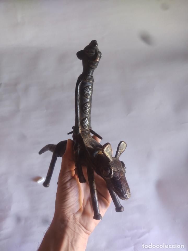 Arte: Jinete bronce africano - Foto 2