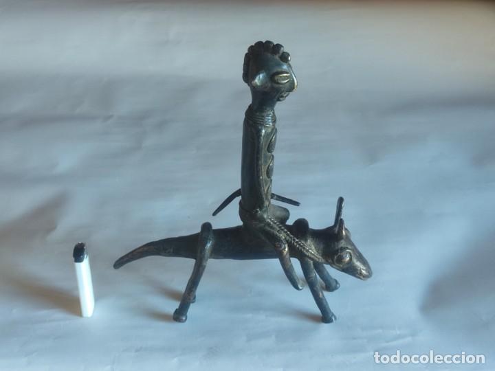 Arte: Jinete bronce africano - Foto 3