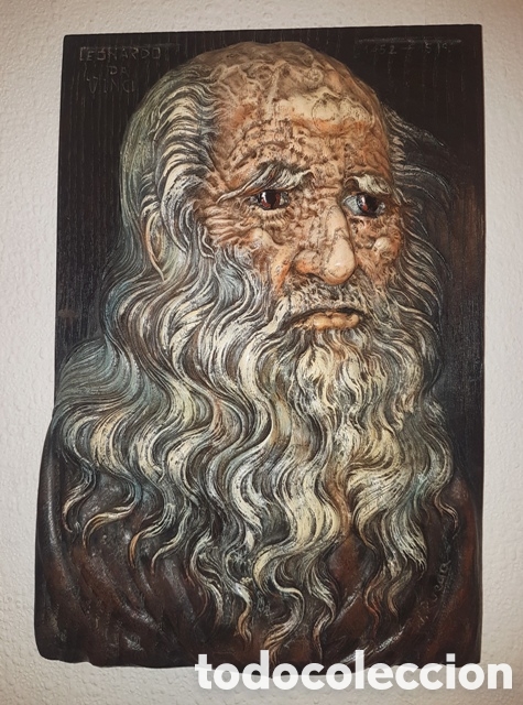 Arte: Talla en madera de Leonardo Da Vinci - Foto 2