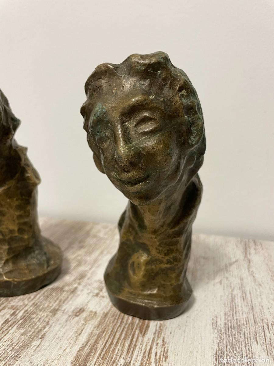 Arte: BUSTOS - ESCULTURAS CABEZAS BRONCE - Foto 4