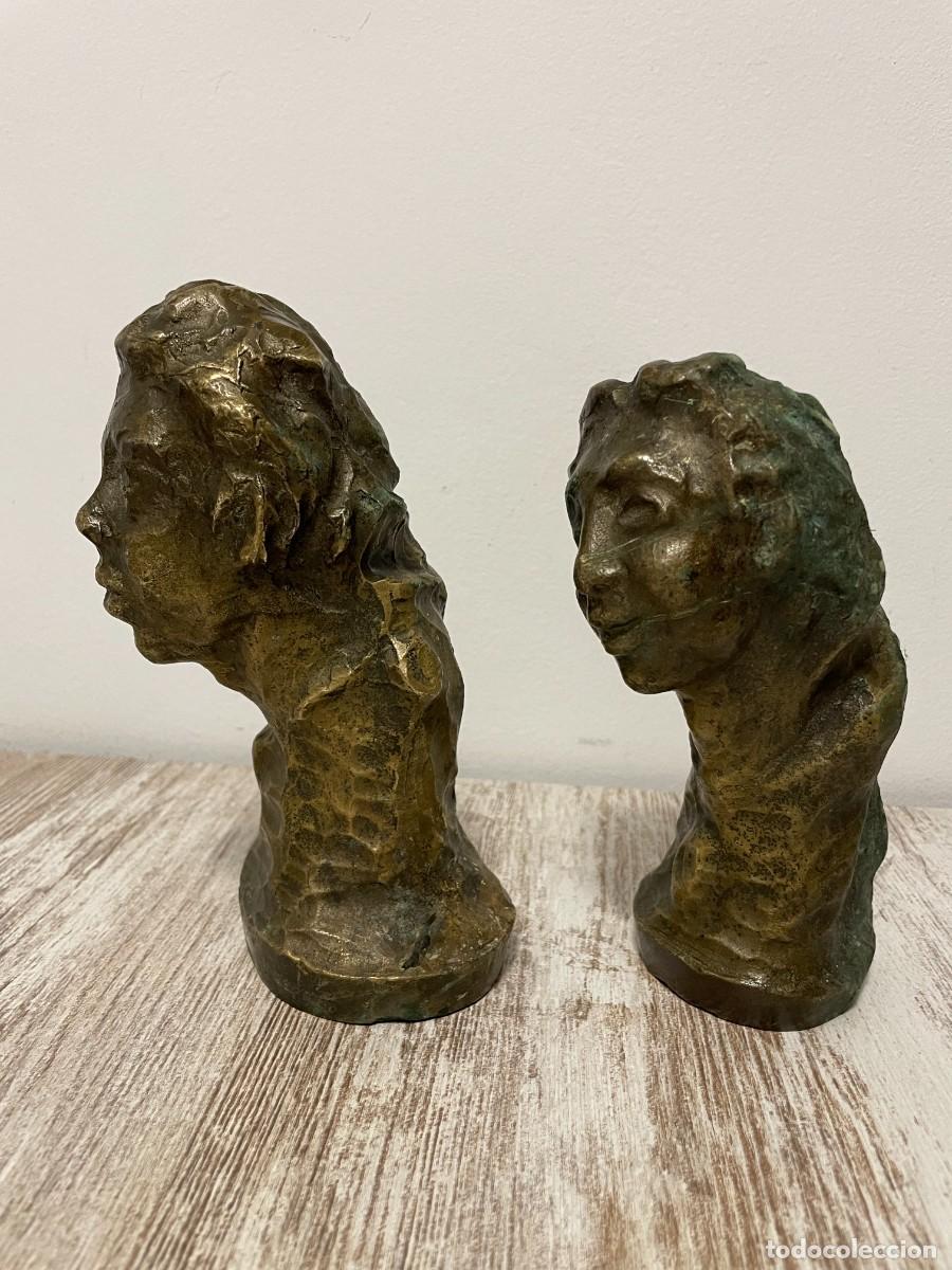 Arte: BUSTOS - ESCULTURAS CABEZAS BRONCE - Foto 9
