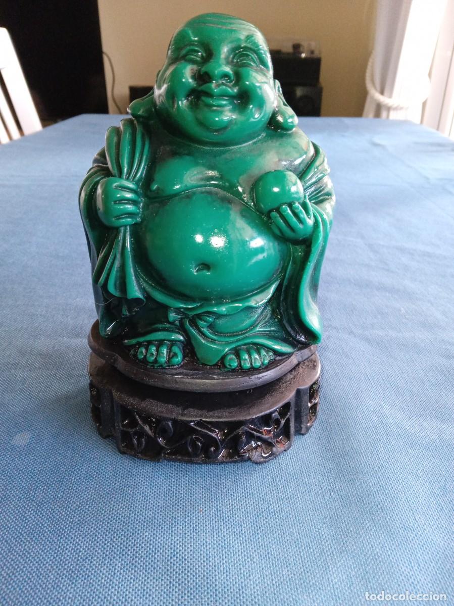Arte: Antiguo Budhha verde - Foto 1