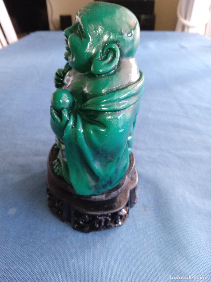 Arte: Antiguo Budhha verde - Foto 2