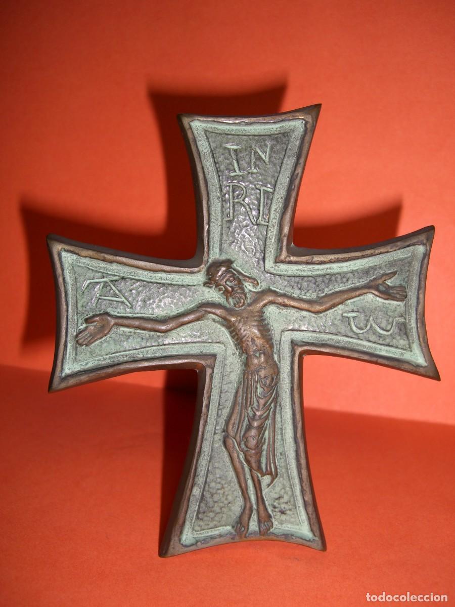 Arte: CRUZ EN BRONCE , MAX LE VERRIER. - Foto 1
