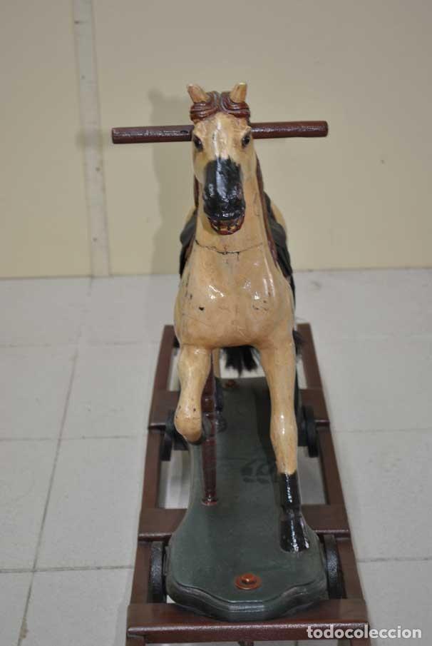 Arte: CABALLO BALANCIN DE MADERA - Foto 6